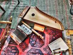 Soittimet-haitari-kantele-huilu